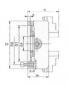 Preview: 6 jaw chuck Mack lathe chuck steel with radial fine adjustment, one-piece jaws 250mm